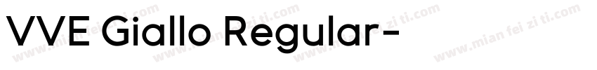 VVE Giallo Regular字体转换